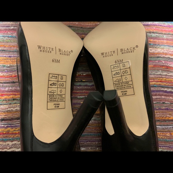 White House Black Market Black with Brown Pumps - Picture 6 of 6